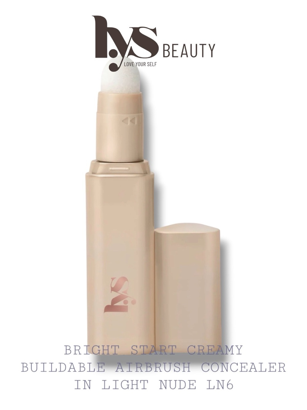 Lys Beauty Bright Start Creamy Airbrush Concealer in Light Nude LN6